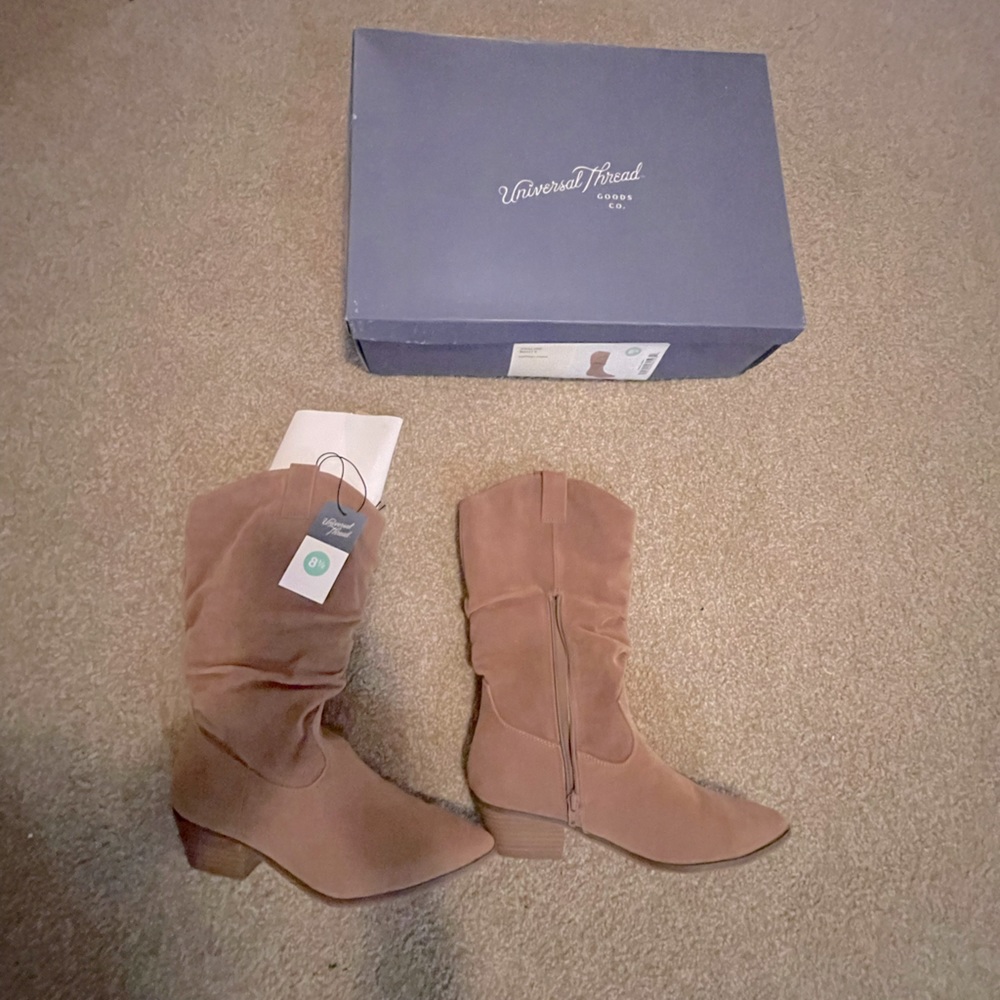 Brand new brown cowboy boots